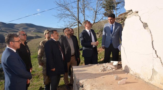 Vali Baruş deprem bölgesinde