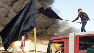 Irak'ta öfkeli Şii grup televizyon kanalını ateşe verdi 