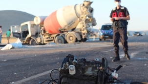 Otomobille beton mikseri çarpıştı: 1 ölü 