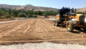 Antrenman sahası yapım çalışmaları sürüyor