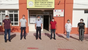 Arguvan'da sınav için pandemi önlemi alındı 