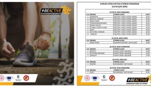 Avrupa Spor Haftası Malatya'da dolu dolu geçecek 