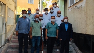 Başkan Kazgan ve Muhtarlardan Güde'ye hayırlı olsun ziyareti 