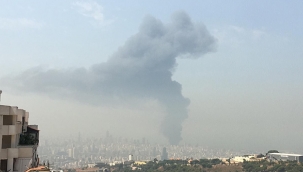 Beyrut Limanı'nda korkutan yangın 