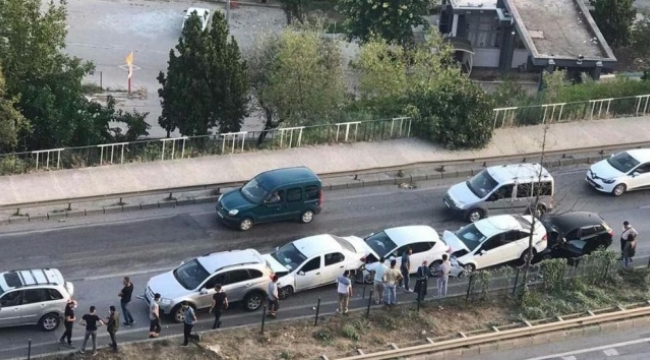 Bursa'da zincirleme kazada 7 araç birbirine girdi 