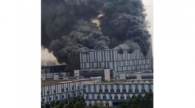 Huawei'nin laboratuvarında korkutan yangın