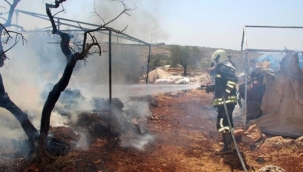 İdlib'te mülteci kampında yangın: 3 ölü 