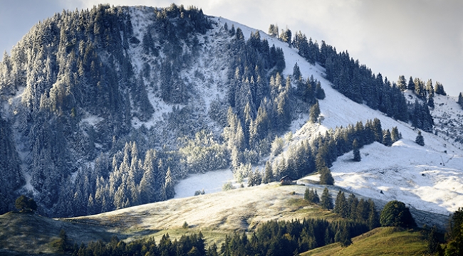 İsviçre'de kar kalınlığı 25 santimetreye ulaştı 