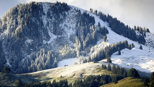 İsviçre'de kar kalınlığı 25 santimetreye ulaştı 