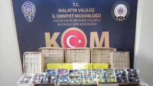  Kaçak sigara kağıdı ve güneş gözlüğü ele geçirildi