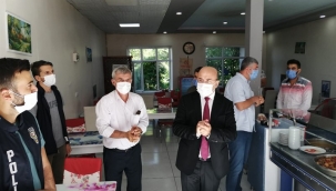 Kaymakam'dan korona virüs denetimi 