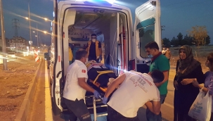 Köpekten kaçan kadına minibüs çarptı 