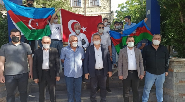 Malatya'da Azerbaycan'a destek 