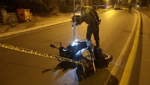 Motosikleti ile kaza yapan polis memuru ağır yaralandı 