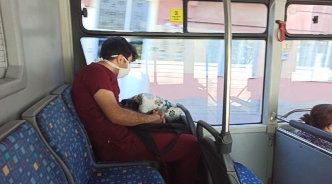 Otobüste uyuyakalan sağlık görevlisi konuştu 