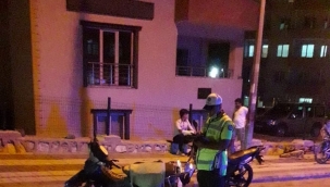 Polisten motosiklet denetimi 