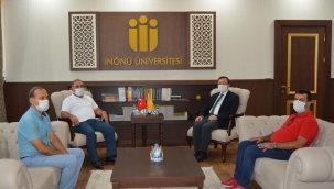 Poyraz'dan Rektör Kızılay'a hayırlı olsun ziyareti 