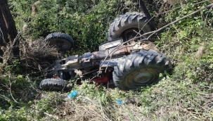 Soma'da traktör devrildi: 1 ölü 