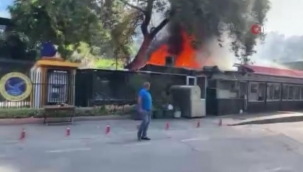 Sütlüce'de restoranda yangın