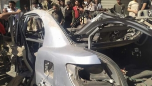 Afrin'de bomba yüklü araç patladı 