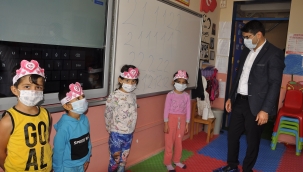 Arguvan'da okullarda Covid-19 denetimi 