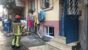 Bursa'da 5 katlı binada korkutan yangın 
