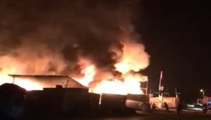 Bursa'da geri dönüşüm fabrikasında yangın 