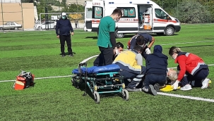 Çapa makinesinin devrildi: 1 yaralı 