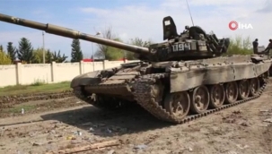 Ermenistan ordusunu ait çok sayıda tankı ele geçirdi 