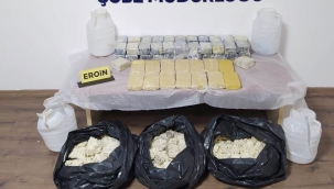 Peynir bidonlarında uyuşturucu çıktı