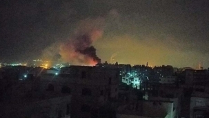 İsrail Gazze'de Hamas'a ait bir mevziyi vurdu