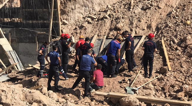 İstinat duvarı yapımında göçük: 2 işçi hayatını kaybetti 
