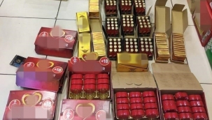 Kara listede bulunan çikolata ve içecekler ele geçirildi 