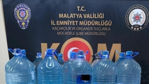 Malatya'da 447 litre sahte içki ele geçirildi 