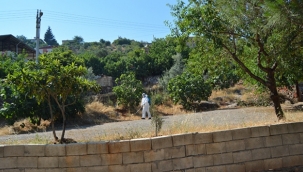 Bir mahallede karantina uygulaması 