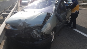 Ordu'da otomobil takla attı: 4 yaralı 