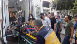 Paket siparişini yetiştirmeye çalışırken kaza yaptı 