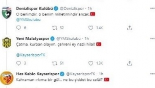 Samsunspor başlattı tüm kulüpler devam ettirdi