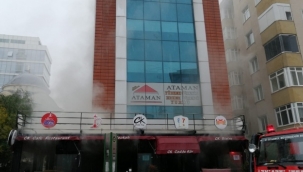 Ataşehir'de restoranda korkutan yangın 