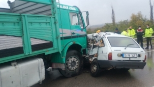 Bursa'da trafik kazası: 1 ölü 1 yaralı