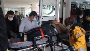 Cami inşaatından düşen işçi yaralandı