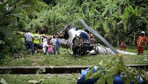 İki helikopter havada çarpıştı: 2 ölü