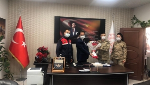 Jandarmadan Öğretmenler Günü ziyareti