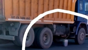 Kamyondan mazot çalındı