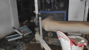 Kazan dairesinde patlama: 1 yaralı