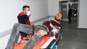 Motosikletin çarptığı yaya yaralandı 