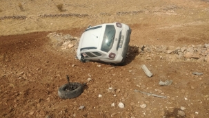 Otomobiliyle uçuruma yuvarlandı 