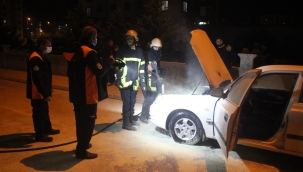 Sabah tamirden çıkan araç akşam yandı 