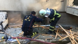 Sigara izmariti yangın çıkardı 