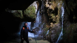 Sular azalınca şelale ortaya çıktı!